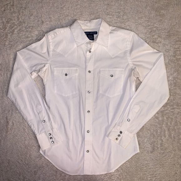 Ralph Lauren Tops - Ralph Lauren White Button Down Shirt
